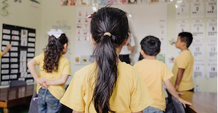 Children in a classroom
